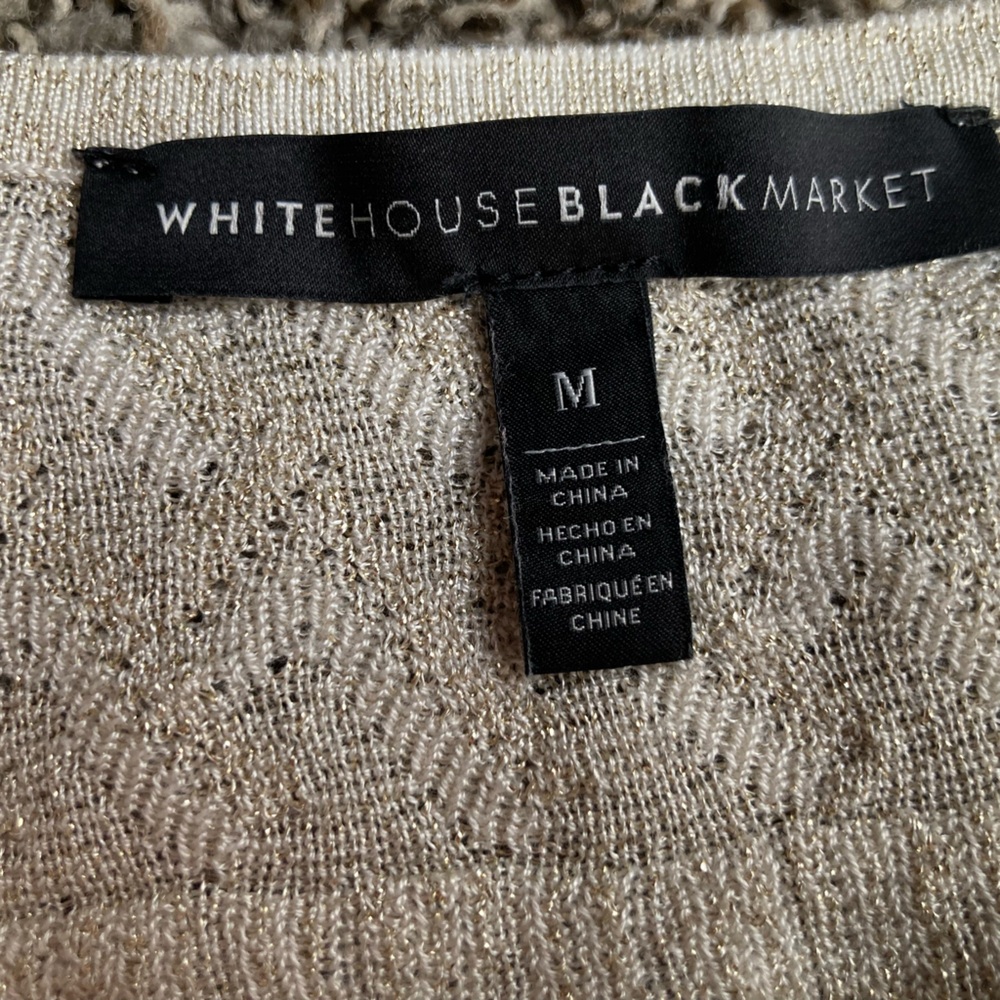 White House Black Market Cream Sweater - Picture 7 of 7
